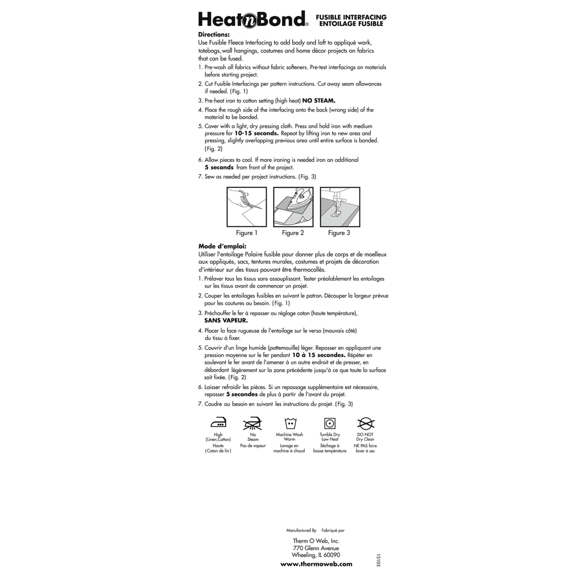 Heat n Bond® Craft Extra Firm Iron-On Fusible Interfacing